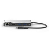 ALOGIC USB-C Fusion MAX 6-i-1-hub HDMI, USB, Ethernet og PD Space Gray