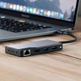 ALOGIC USB-C Fusion MAX 6-i-1-hub HDMI, USB, Ethernet og PD Space Gray