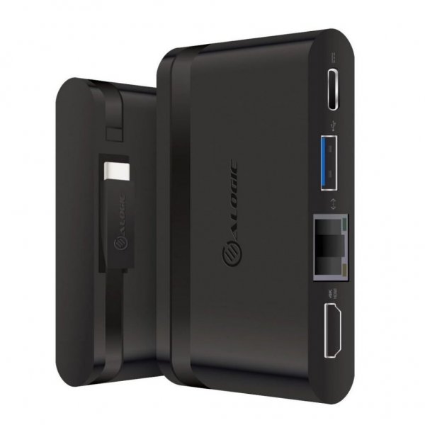 ALOGIC USB-C Travel Dock Essential 4 porter med 100W PD
