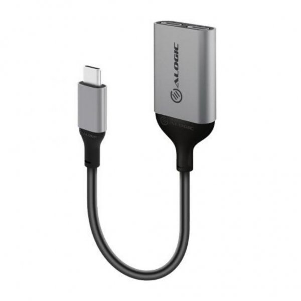 ALOGIC Ultra USB-C til USB-C-hunkontakt og lydutgang 10 cm