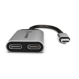 ALOGIC Ultra USB-C til USB-C-hunkontakt og lydutgang 10 cm