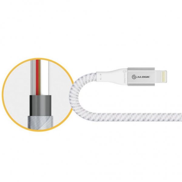 ALOGIC Ultra USB-C til Lightning-kabel 1,5 m Sølv