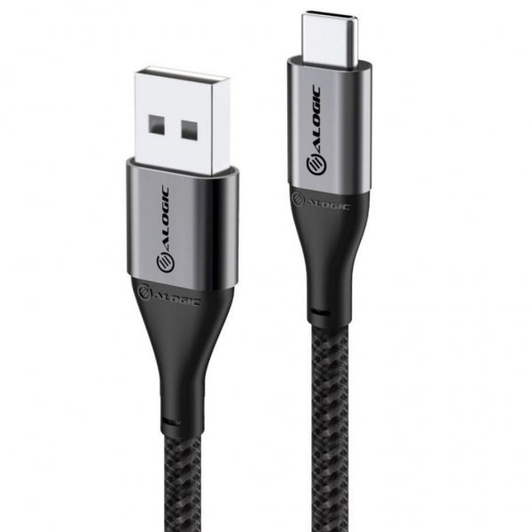 ALOGIC Ultra USB-A til USB-C kabel 3A/480Mbps 30 cm Space Grey