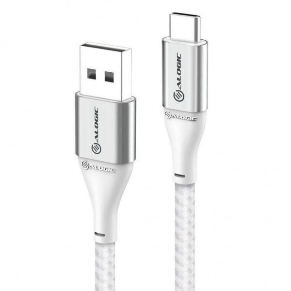 ALOGIC USB-C til USB-A-kabel 3A/480Mbps 1,5m Sølv