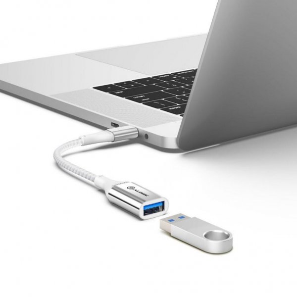 ALOGIC Ultra USB-C til USB-A-adapter 15 cm Sølv