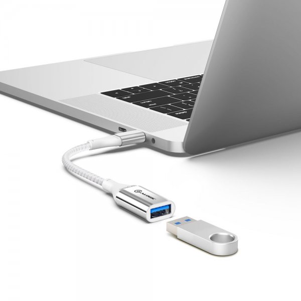 ALOGIC Ultra USB-C til USB-A-adapter 15 cm Sølv