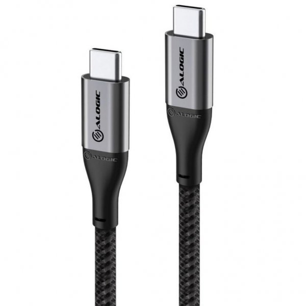 ALOGIC Ultra USB-C til USB-C-kabel 5A/480Mbps 1,5 meter Rymdgrå