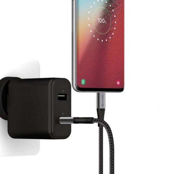 ALOGIC Ultra USB-C til USB-C-kabel 5A/480Mbps 30 cm Rymdgrå
