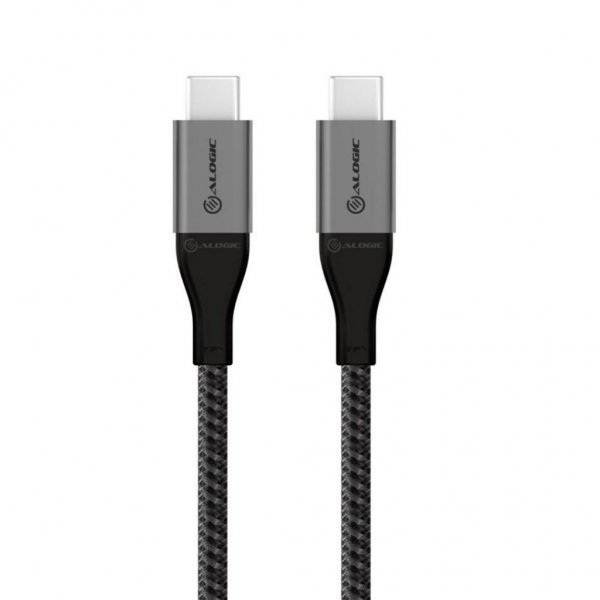 ALOGIC Ultra USB-C til USB-C-kabel 5A/480Mbps 30 cm Rymdgrå