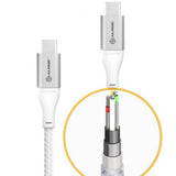 ALOGIC Ultra USB-C til USB-C-kabel 5A/480Mbps 30 cm Sølv