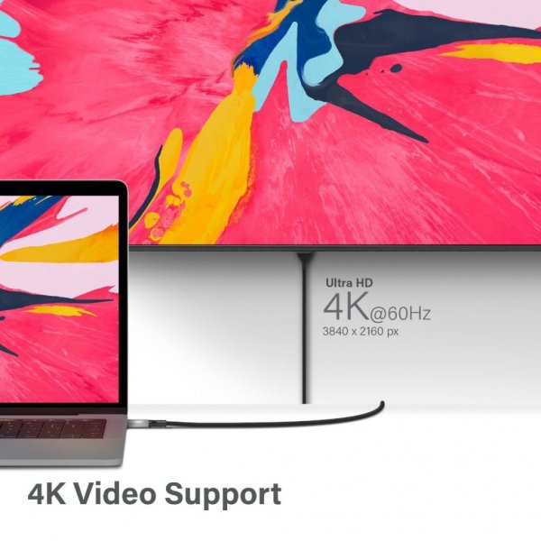 ALOGIC Ultra USB-C til HDMI Adapter 4K @60Hz 15 cm