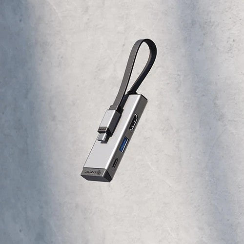 Alogic USB-hub MagForce Trio 3-i-1 Grå