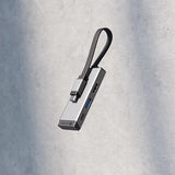 Alogic USB-hub MagForce Trio 3-i-1 Grå