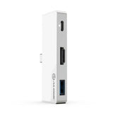 ALOGIC Ultra USB-C Dock NANO MINI - HDMI. USB. Lyd + 60W PD Sølv