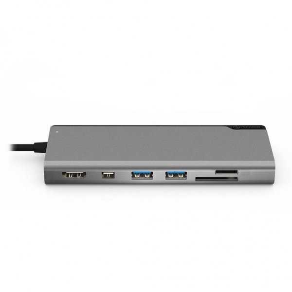 ALOGIC Ultra USB-C Dock PLUS - HDMI. MDP. USB. Ethernet. minnekortleser og 100W PD Space Grey