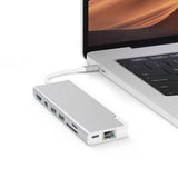 ALOGIC Ultra USB-C Dock PLUS - HDMI. MDP. USB. Ethernet. minnekortleser og 100W PD Sølv