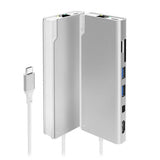 ALOGIC Ultra USB-C Dock PLUS - HDMI. MDP. USB. Ethernet. minnekortleser og 100W PD Sølv