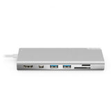 ALOGIC Ultra USB-C Dock PLUS - HDMI. MDP. USB. Ethernet. minnekortleser og 100W PD Sølv