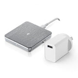 ALOGIC Trådløs lader Qi lading 10W - med USB-A til USB-C kabel Sølv