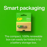 GP Ultra Alkaline AA Battery 15AU/LR6 4-pack