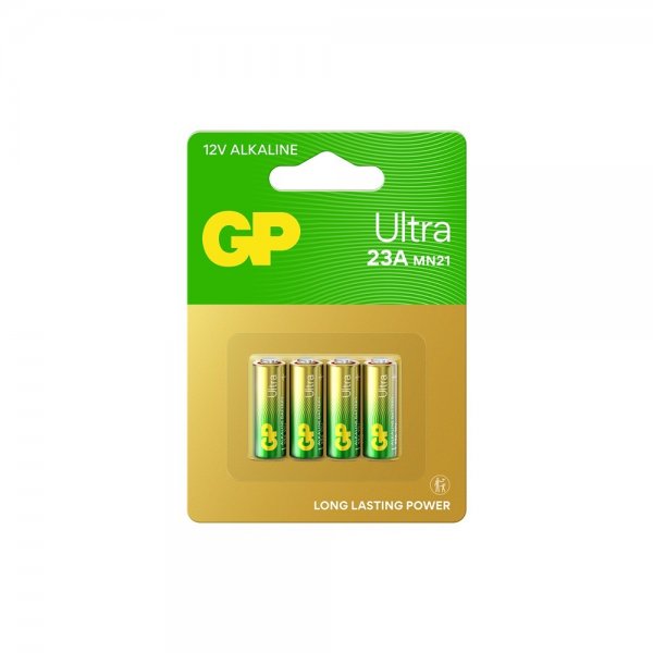 GP Ultra Alkaline Battery 12V 23A 4-pack