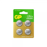 GP Ultra Lithium Battery Button cell CR2450 4-pack