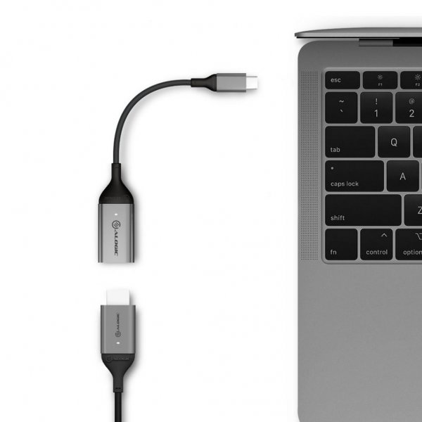 ALOGIC Ultra USB-C Hann til DisplayPort Hunn Adapter 4K @60Hz 15cm