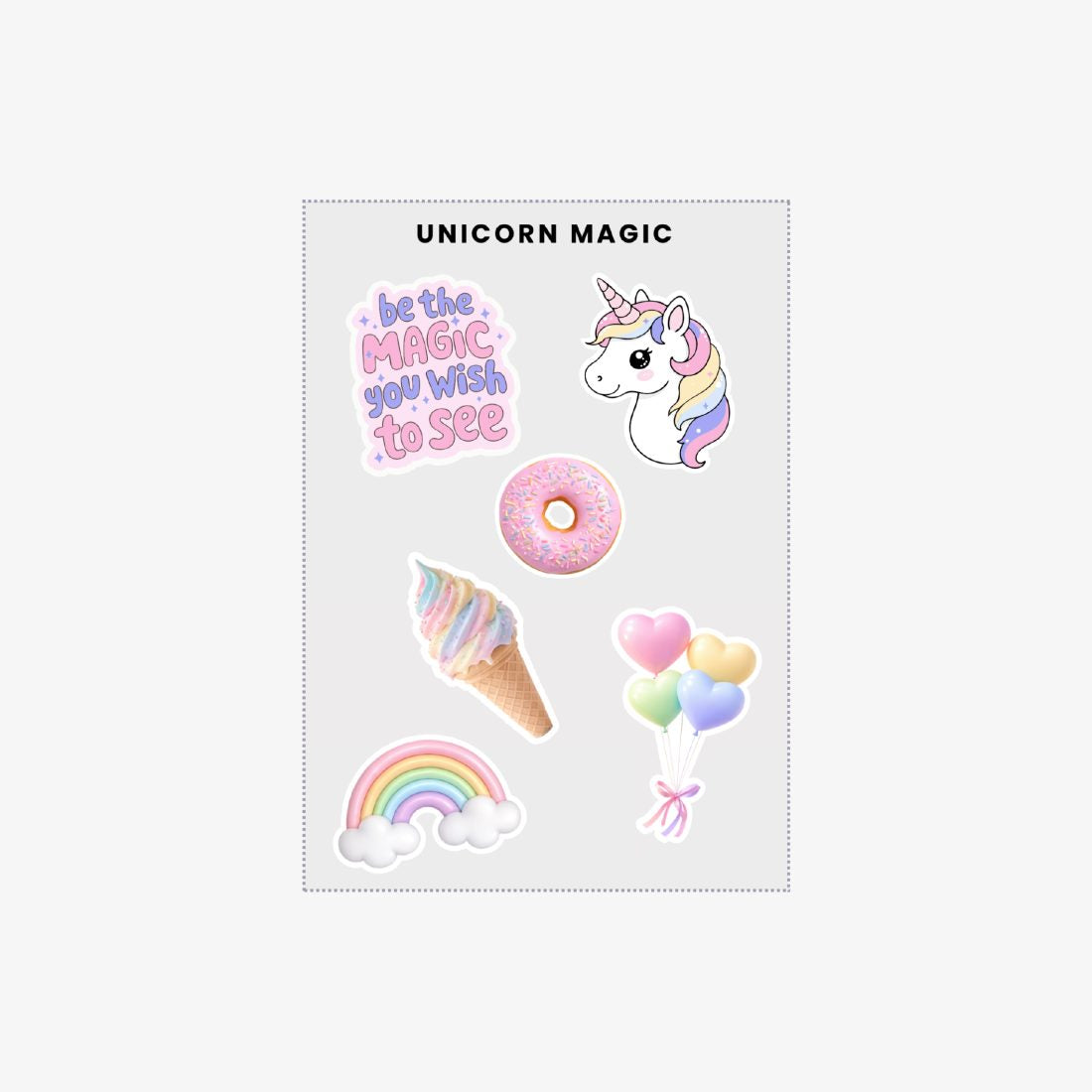 MobileFriend Stickers Unicorn magic