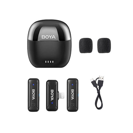 Boya Trådløs 2.4 GHz Mikrofon 2x BY-WM3T-D2 Lightning