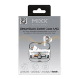 Mixx Trådløse Hodetelefoner StreamBuds Switch Clear ANC Hvit