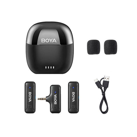 Boya Trådløs 2.4 GHz Mikrofon 2x BY-WM3T-M2 3.5 mm TRS