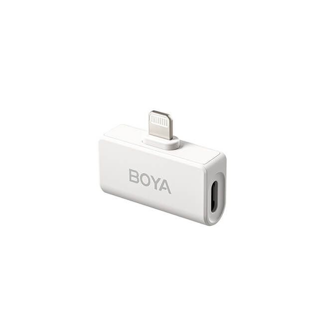 Boya Trådløs 2.4 GHz Mikrofon 2x Omic-D Lightning Hvit