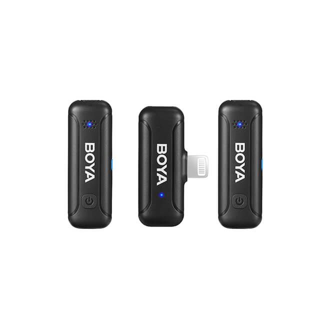 Boya Trådløs 2.4 GHz Mikrofon 2x BY-WM3T-D2 Lightning