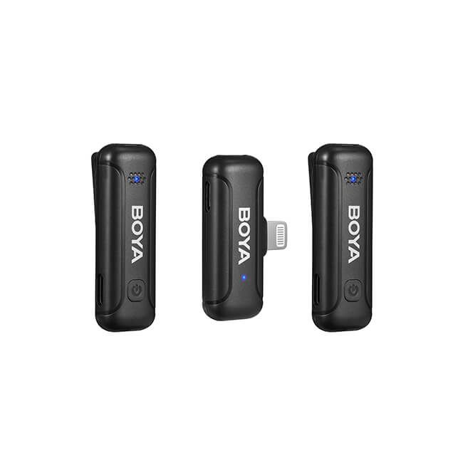 Boya Trådløs 2.4 GHz Mikrofon 2x BY-WM3T-D2 Lightning