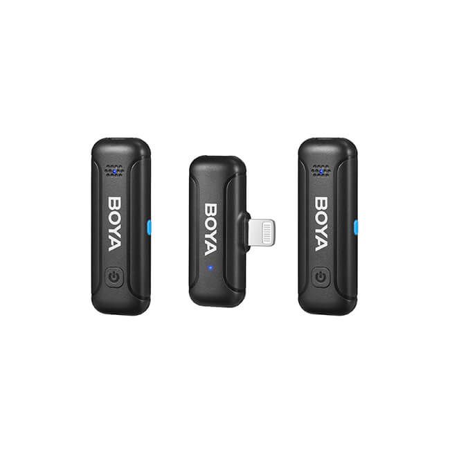 Boya Trådløs 2.4 GHz Mikrofon 2x BY-WM3T-D2 Lightning