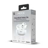 Mixx Trådløse Open-Ear Hodetelefoner StreamBuds Switch Clips Hvit