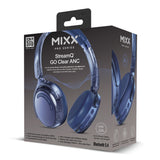Mixx Trådløse On-Ear Hodetelefoner StreamQ Go ANC Clear Marineblå