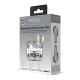 Mixx Trådløse Hodetelefoner StreamBuds Switch Clear ANC Hvit