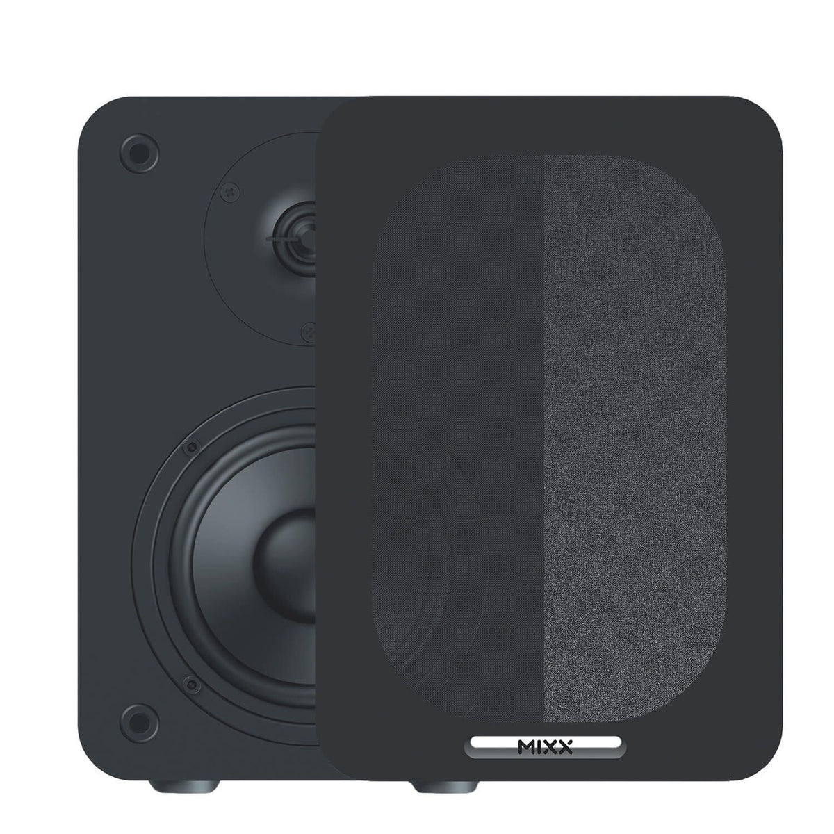 Mixx System 5 Vinylskivspiller Stereo med Høyttaler Svart