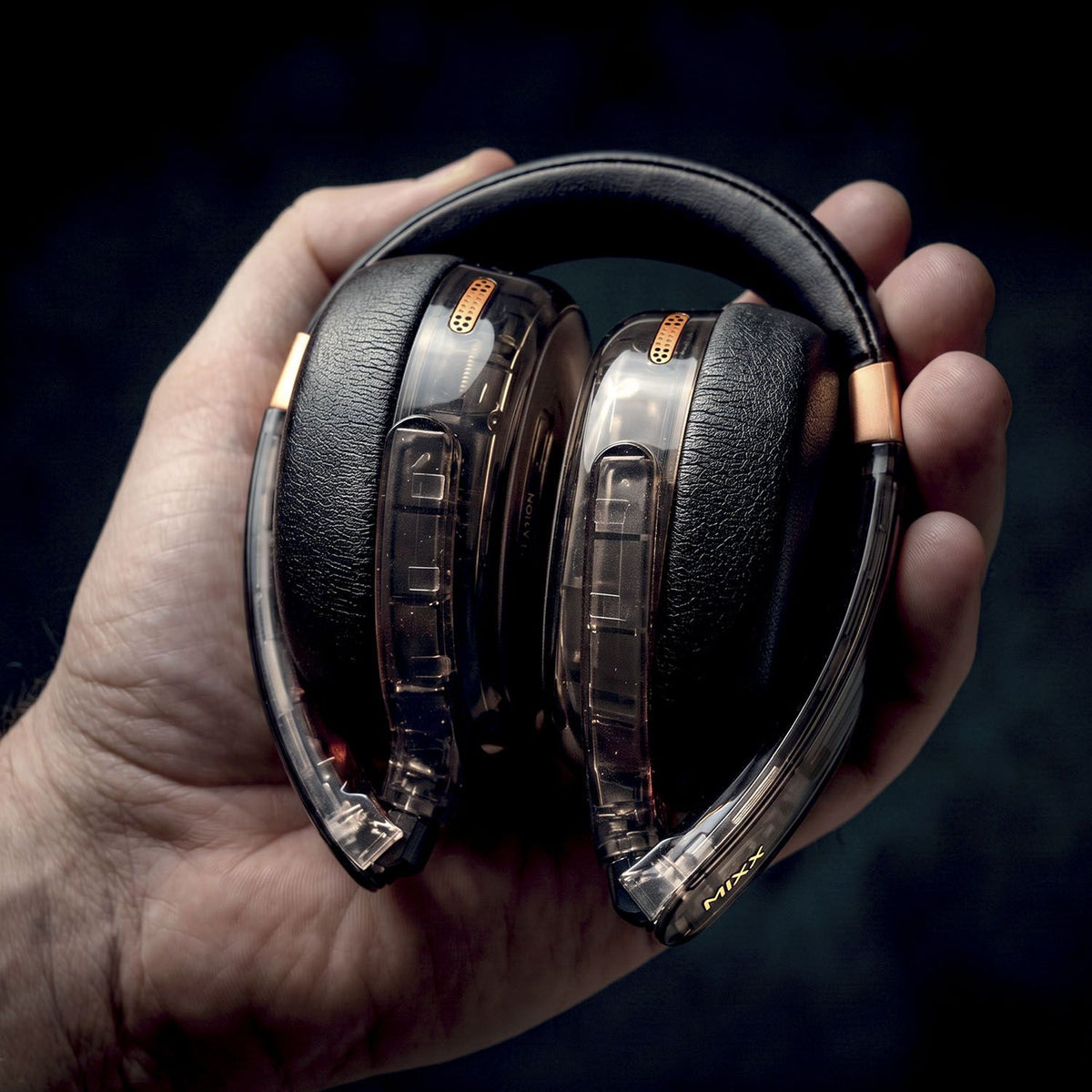 Mixx Trådløse On-Ear Hodetelefoner StreamQ Go ANC Clear Svart