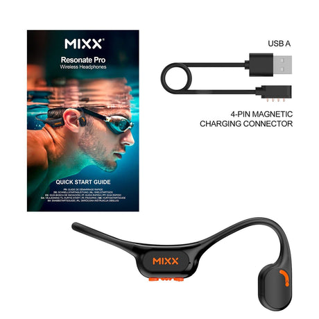 Mixx Trådløse Hodetelefoner Benledende Resonate Pro Bone Conduction Svart