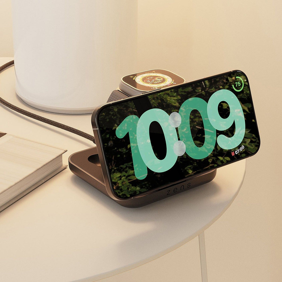 Zens Nightstand Pro 2 Aluminium MagSafe-lader Svart