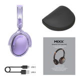 Mixx Trådløse On-Ear Hodetelefoner StreamQ Go ANC Clear Lilla
