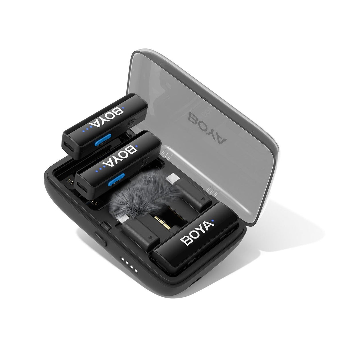 Boya Mikrofon BOYALINK V2.0 Trådløs X2-system 3.5mm/Lightning/USB-C