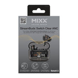 Mixx Trådløse Hodetelefoner StreamBuds Switch Clear ANC Svart