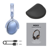Mixx Trådløse On-Ear Hodetelefoner StreamQ Go ANC Clear Blå