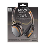 Mixx Trådløse On-Ear Hodetelefoner StreamQ Go ANC Clear Svart
