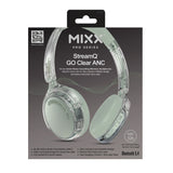 Mixx Trådløse On-Ear Hodetelefoner StreamQ Go ANC Clear Grønn