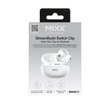 Mixx Trådløse Open-Ear Hodetelefoner StreamBuds Switch Clips Hvit
