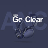 Mixx Trådløse On-Ear Hodetelefoner StreamQ Go ANC Clear Marineblå